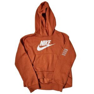Nike Hoodie Sweatshirt | Youth Girls Size Medium Orange